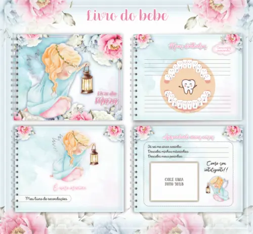 Arquivo Digital - Livro do Bebe - Anjinho Menina