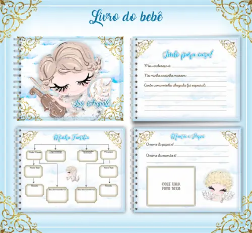 Arquivo Digital - Livro do Bebe - Anjinho Menino