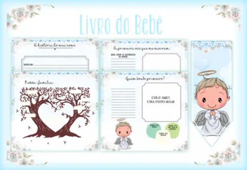 Arquivo Digital - Livro do Bebe - Anjinho Menino 02