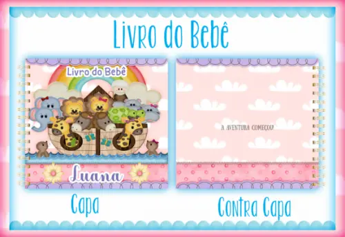 Arquivo Digital - Livro do Bebe - Arca de Noe Menina