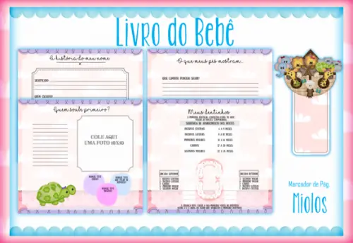Arquivo Digital - Livro do Bebe - Arca de Noe Menina