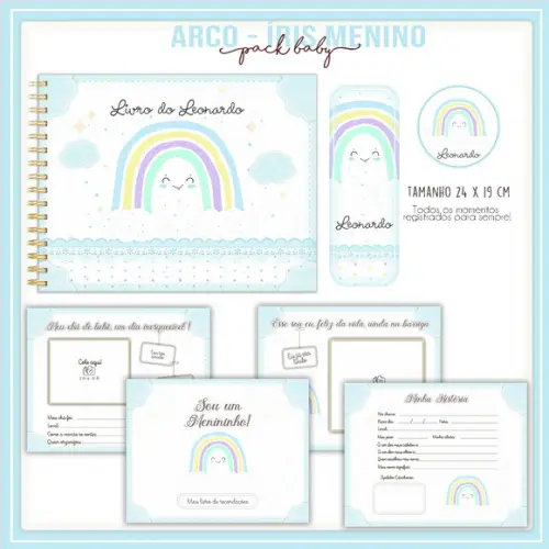 Arquivo Digital - Livro do Bebê - Arco Iris Menino