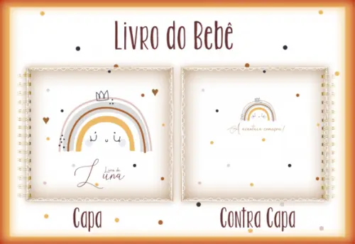 Arquivo Digital - Livro do Bebe - Arco Iris Minimalista Girl