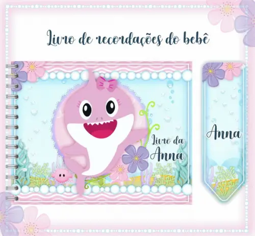 Arquivo Digital - Livro do Bebê - Baby Shark Menina