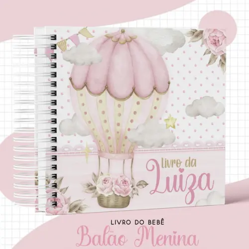 Arquivo Digital - Livro do Bebê - Balão Menina 03