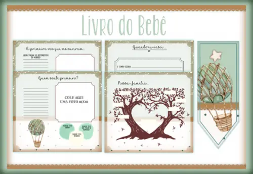 Arquivo Digital - Livro do Bebe - Balão Verde