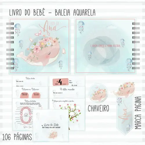 Arquivo Digital - Livro do Bebê - Baleia Menina