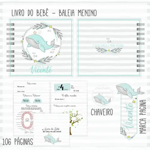 Arquivo Digital - Livro do Bebê - Baleia Menino