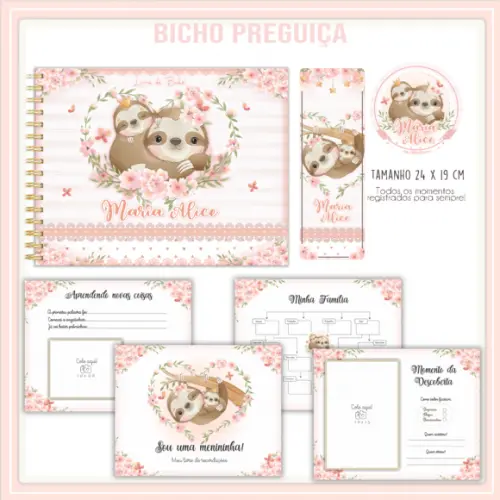 Arquivo Digital - Livro do Bebê - Bicho Preguiça