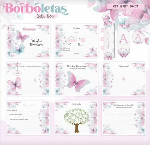 Arquivo Digital - Livro do Bebe - Borboletas 06