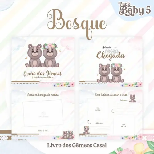 Arquivo Digital - Livro do Bebê - Bosque Casal (gemeos)