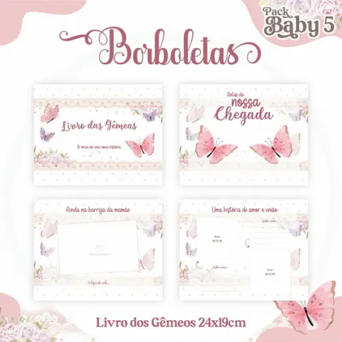 Arquivo Digital - Livro do Bebe - Borboletas Gemeas