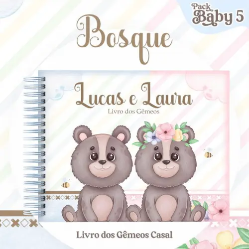 Arquivo Digital - Livro do Bebê - Bosque Casal (gemeos)