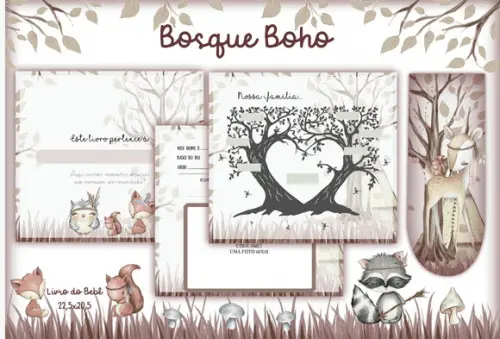 Arquivo Digital - Livro do Bebe - Bosque Boho