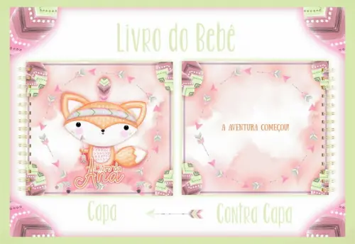 Arquivo Digital - Livro do Bebe - Bosque Tribal Menina