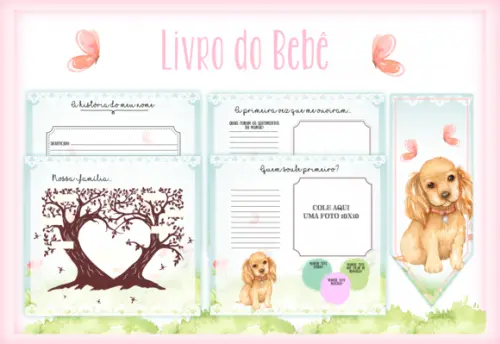 Arquivo Digital - Livro do Bebê - Cachorrinha 02