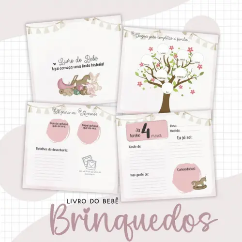 Arquivo Digital - Livro do Bebe - Brinquedos Menina