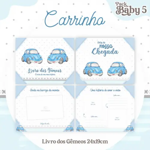 Arquivo Digital - Livro do Bebê - Carrinho Gemeos