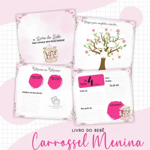 Arquivo Digital - Livro do Bebê - Carrossel Menina 02