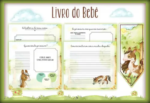 Arquivo Digital - Livro do Bebê - Cavalinho