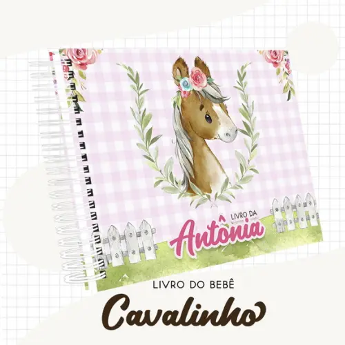 Arquivo Digital - Livro do Bebê - Cavalo Menina