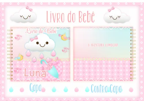 Arquivo Digital - Livro do Bebe - Chuva de Amor Menina
