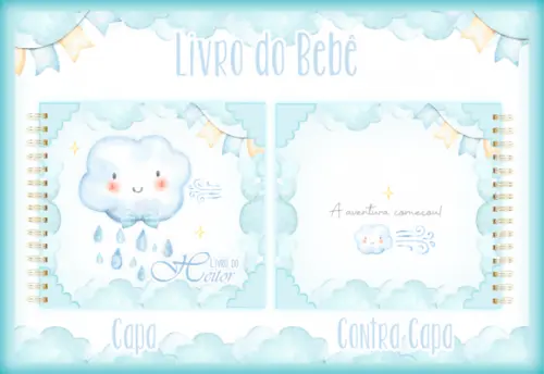 Arquivo Digital - Livro do Bebe - Chuva de Amor Menino 02