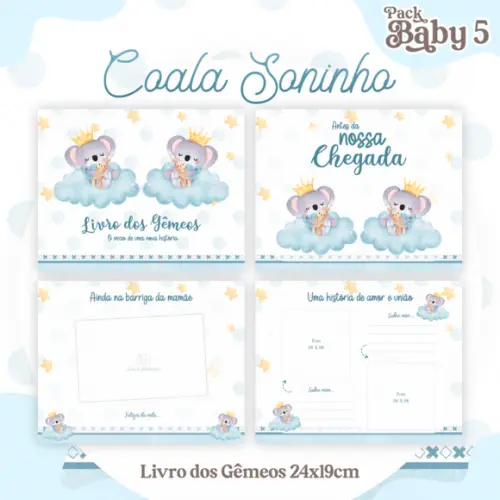 Arquivo Digital - Livro do Bebe - Coala Gêmeos