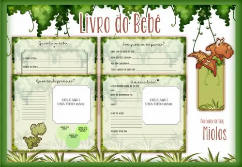 Arquivo Digital - Livro do Bebê - Dino Baby