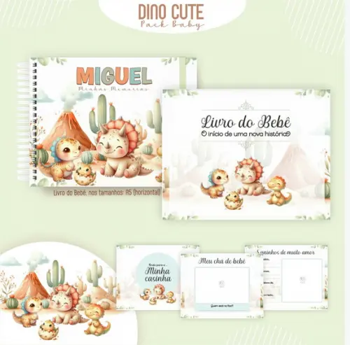 Arquivo Digital - Livro do Bebe - Dino Cute