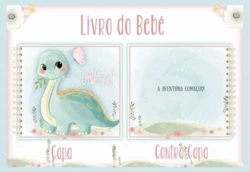 Arquivo Digital - Livro do Bebê - Dino Menina