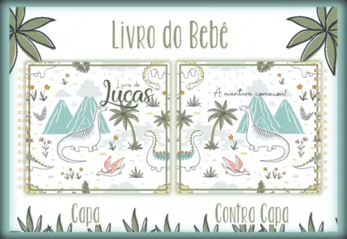 Arquivo Digital - Livro do Bebe - Dino Minimalista