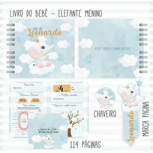 Arquivo Digital - Livro do Bebe - Elefante Menino