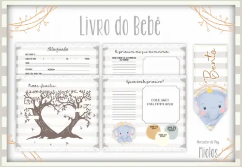 Arquivo Digital - Livro do Bebe - Elefante