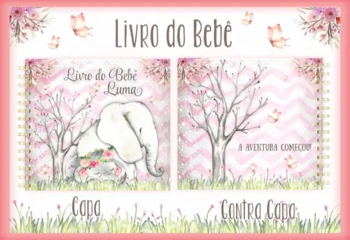 Arquivo Digital - Livro do Bebê - Elefante Rosa