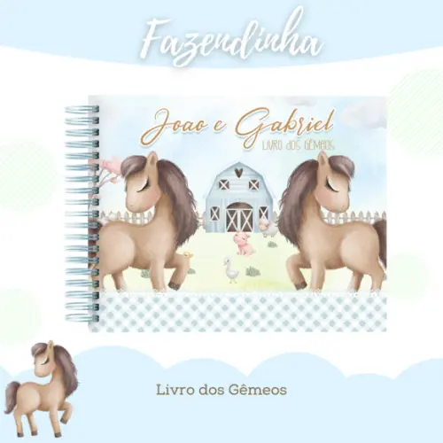 Arquivo Digital - Livro do Bebê - Fazendinha Gêmeos