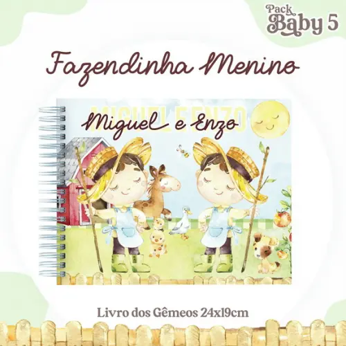 Arquivo Digital - Livro do Bebe - Fazendinha Gêmeos 02