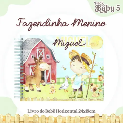 Arquivo Digital - Livro do Bebe - Fazendinha Menino