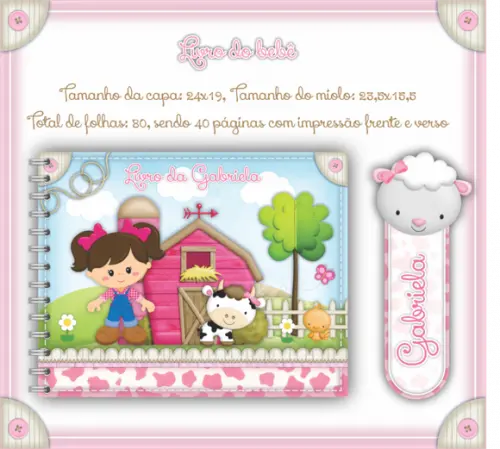 Arquivo Digital - Livro do Bebê - Fazendinha Menina