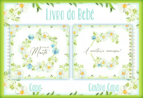 Arquivo Digital - Livro do Bebe - Floral 04