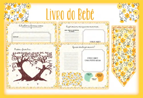 Arquivo Digital - Livro do Bebe - Floral