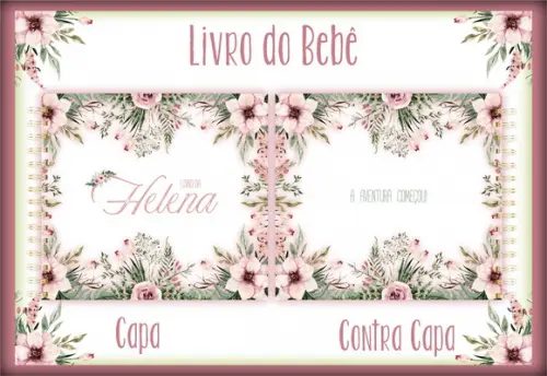 Arquivo Digital - Livro do Bebe - Floral 03