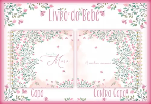 Arquivo Digital - Livro do Bebê - Floral 02