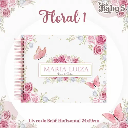 Arquivo Digital - Livro do Bebe - Floral 07