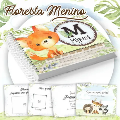 Arquivo Digital - Livro do Bebe - Floresta Menino Alfabeto