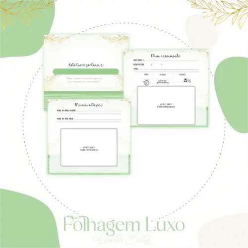 Arquivo Digital - Livro do Bebê - Folhagem Luxo