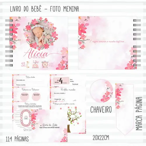 Arquivo Digital - Livro do Bebe - Foto Menina