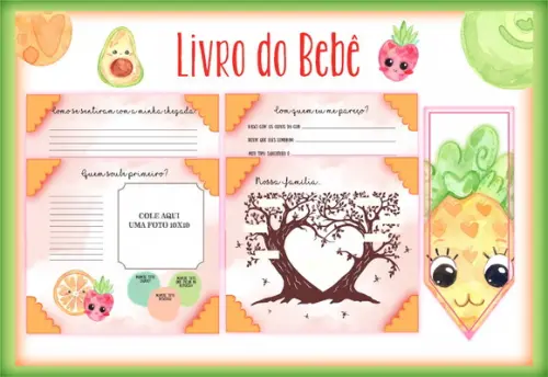 Arquivo Digital - Livro do Bebê - Frutinhas