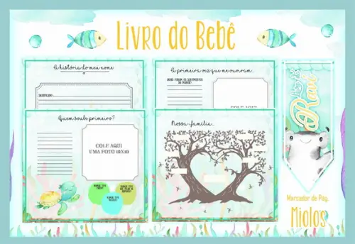 Arquivo Digital - Livro do Bebê - Fundo do Mar Menino