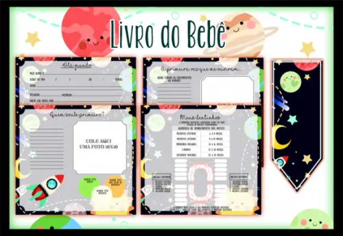 Arquivo Digital - Livro do Bebe - Galaxia Menino